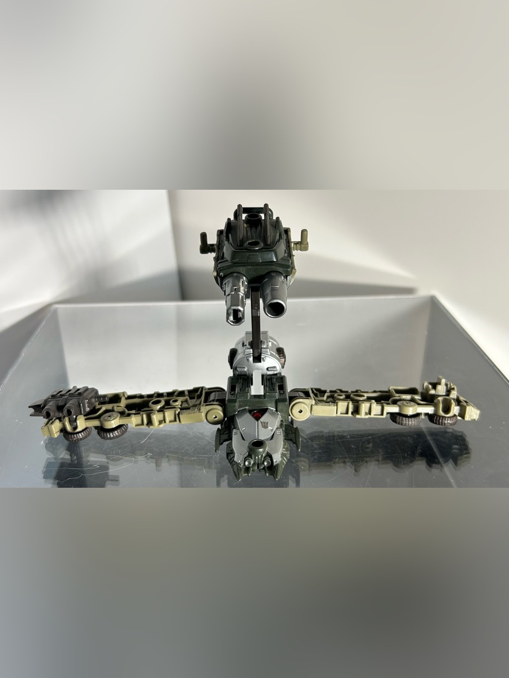 Megatron Figure from the Transformers Cyberverse Blastwave Weapons Base Trailer